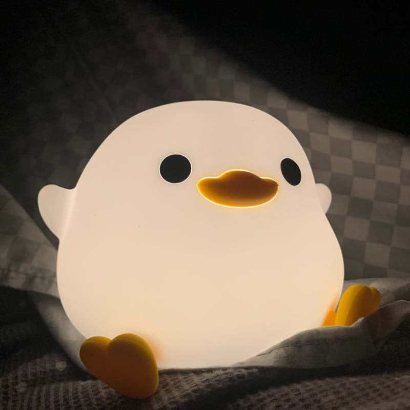 Duck Night Light Silicone Dimmable Nursery Nightlight