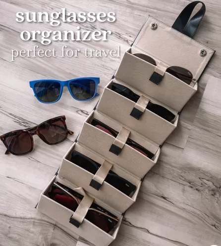 Portable Multi-folding Sunglasses Travel Storage Box
