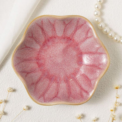 Birth Month Flower Gift For Her - Personalized Jewelry Dish