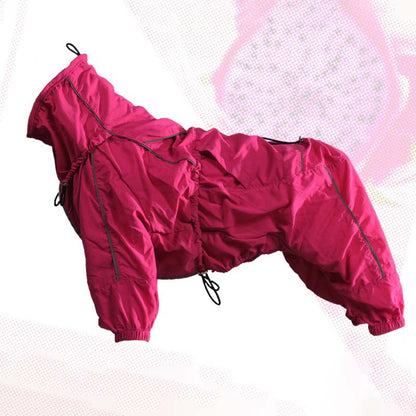 Dog Jacket Windproof Splash-proof Anti-static Warm & Cold-resistant Adjustable Jacket Dogs Rain Coat