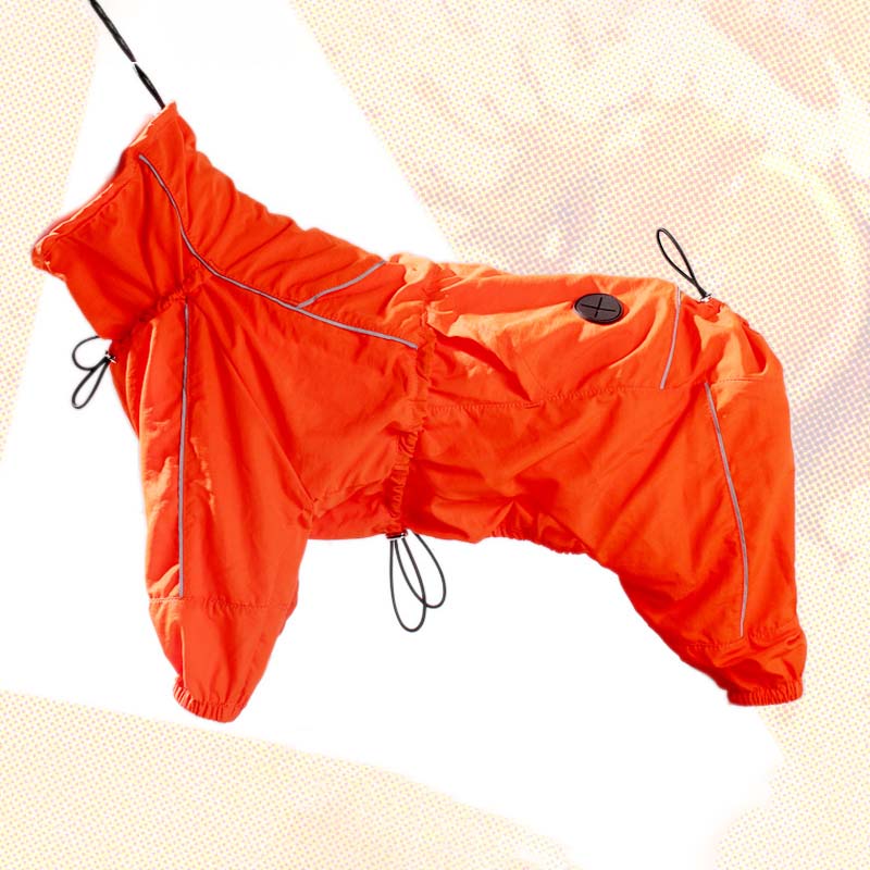 Dog Jacket Windproof Splash-proof Anti-static Warm & Cold-resistant Adjustable Jacket Dogs Rain Coat