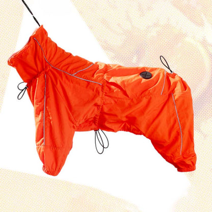 Dog Jacket Windproof Splash-proof Anti-static Warm & Cold-resistant Adjustable Jacket Dogs Rain Coat