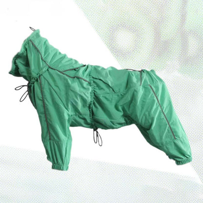 Dog Jacket Windproof Splash-proof Anti-static Warm & Cold-resistant Adjustable Jacket Dogs Rain Coat
