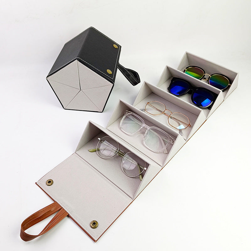 Portable Multi-folding Sunglasses Travel Storage Box