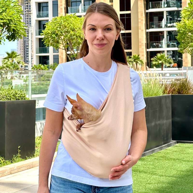 Shoulder Crossbody Pet Backpack– Up to 11 lbs / 5 kg