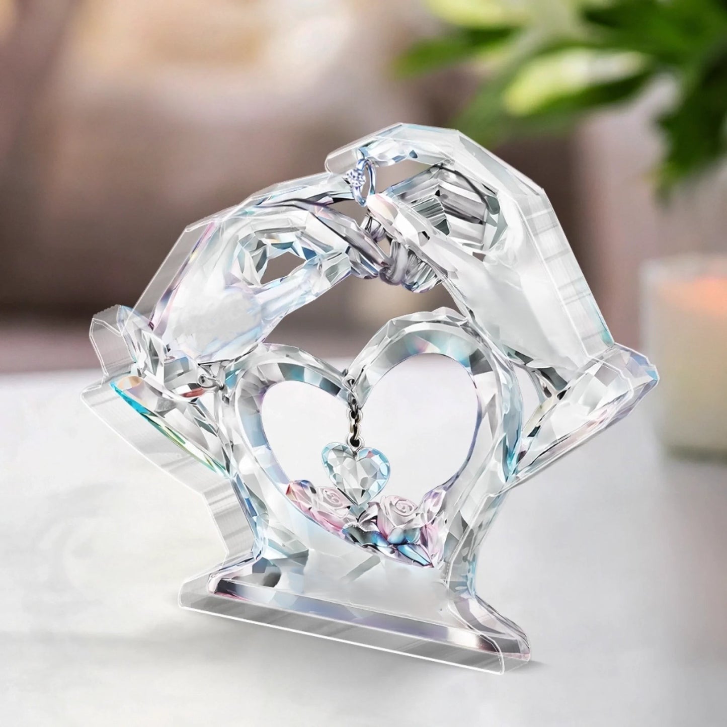 Custom Acrylic Plaque - Personalized Anniversary Wedding Gifts For Husband And Wife, Him And Her - Love Found Its Home