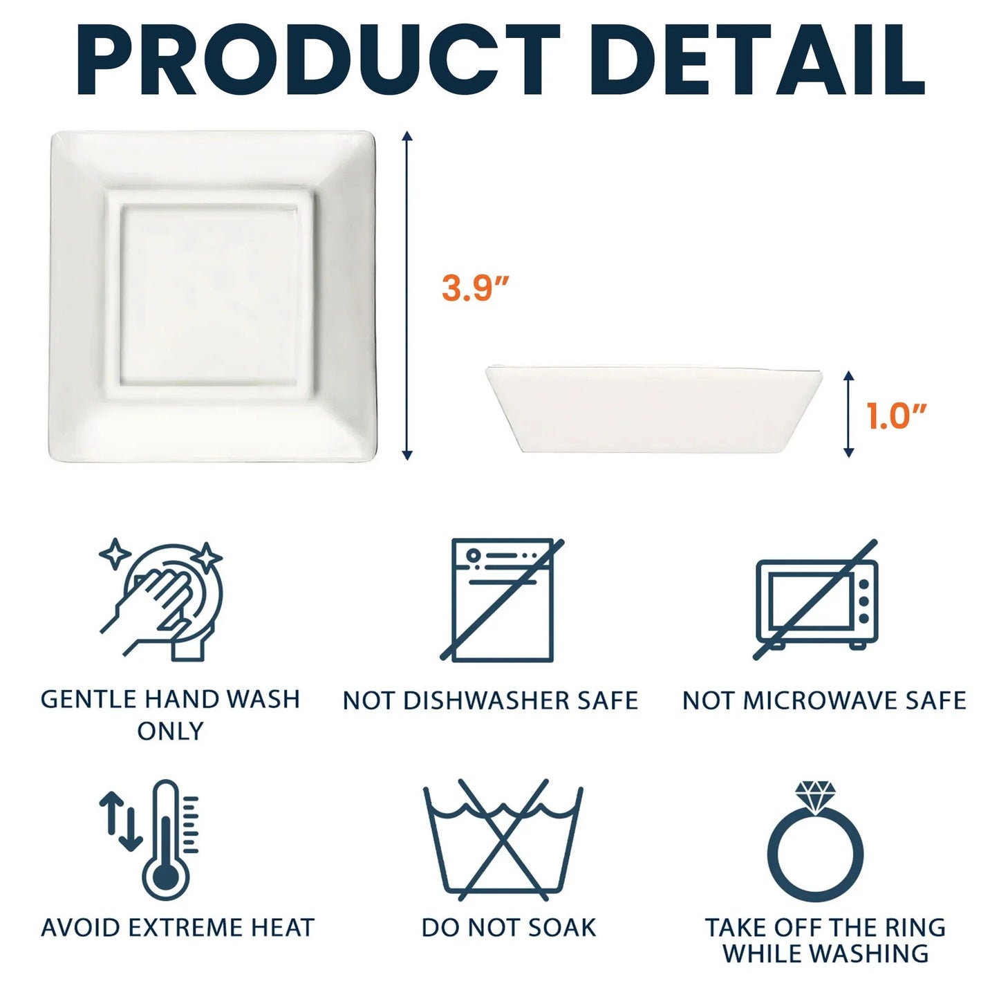 Custom Photo Trinket Tray -  Thank You Gifts Personalized Jewelry Dish