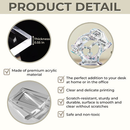 Custom Acrylic Plaque - Personalized Anniversary Wedding Gifts For Husband And Wife, Him And Her - Love Found Its Home