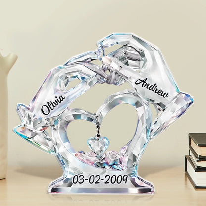 Custom Acrylic Plaque - Personalized Anniversary Wedding Gifts For Husband And Wife, Him And Her - Love Found Its Home