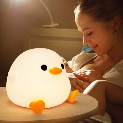Duck Night Light Silicone Dimmable Nursery Nightlight