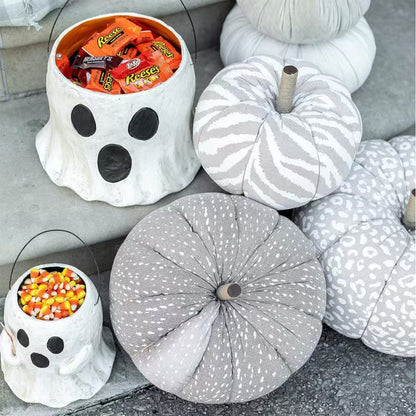 Ghost Flower Pot Halloween Candy Bucket Ghost Candy Bowl