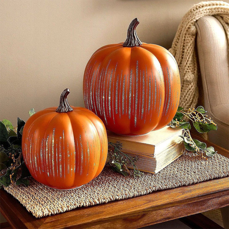 LED Light Pumpkins Fall Halloween Decorations for Home