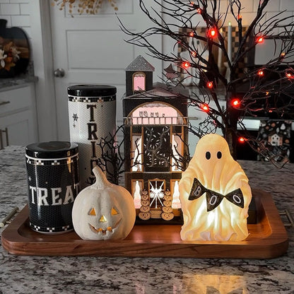 Halloween Decoration Light-Up Ghost Boo Decor