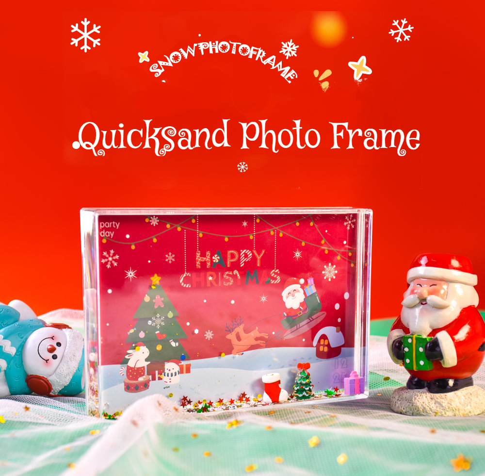 Christmas Quicksand Decorative Photo Frame