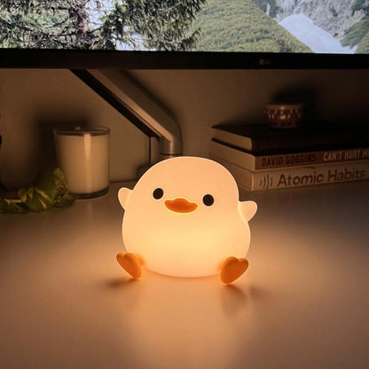 Duck Night Light Silicone Dimmable Nursery Nightlight