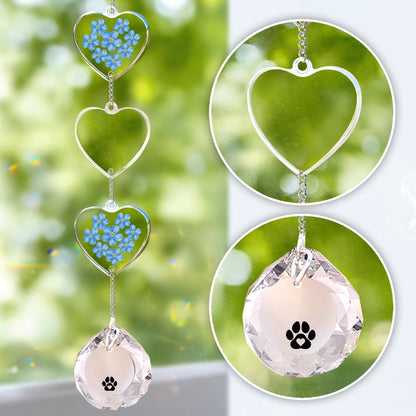Custom Photo Memorial Crystal Suncatcher - Personalized Pet Memorial Sympathy Gifts For Dogs, Cats - Forever Shining In My Heart