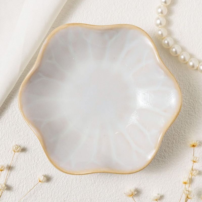 Birth Month Flower Gift For Her - Personalized Jewelry Dish